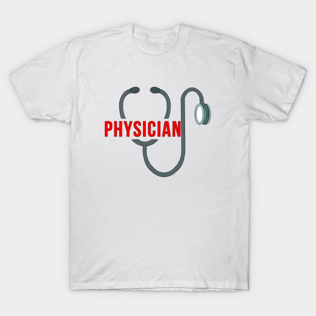 Stethoscope Physician T-Shirt by DiegoCarvalho